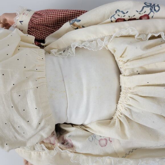 Vintage Norma Rambaud & Wendy Crawford 1991 Porcelain Doll Blue Eyes Curly Hair - Picture 10 of 16